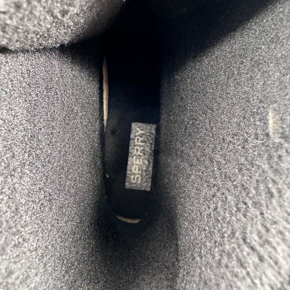 Sperry Black Quilted Duck Boots Women’s Size 9 Waterproof Winter Snow - Picture 6 of 11